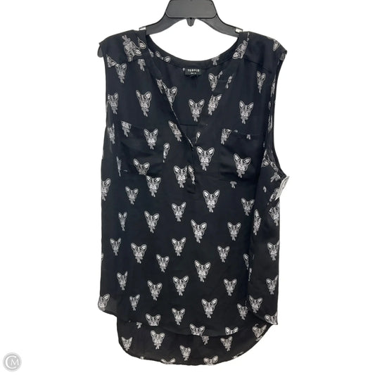 Top Sleeveless By Torrid In Black, Size: 3x