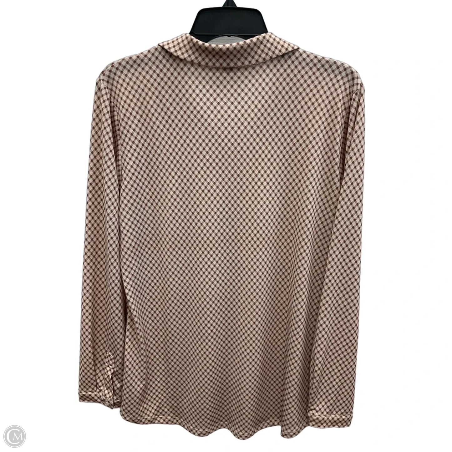 Top Long Sleeve By Adrianna Papell In Brown, Size: M