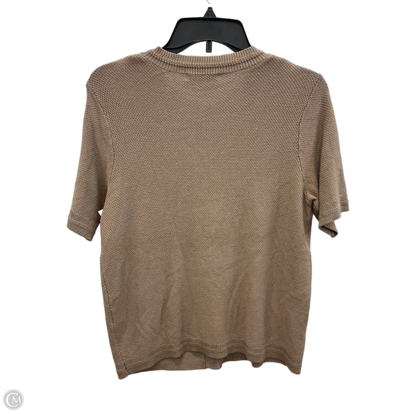 Top Short Sleeve By Prettygarden In Tan, Size: S
