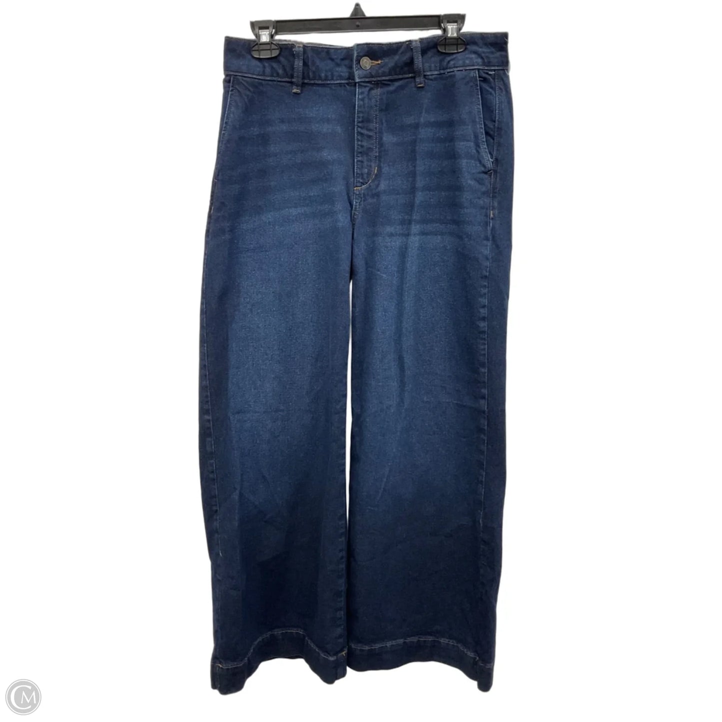 Jeans Wide Leg By Liz Claiborne In Blue Denim, Size: 4