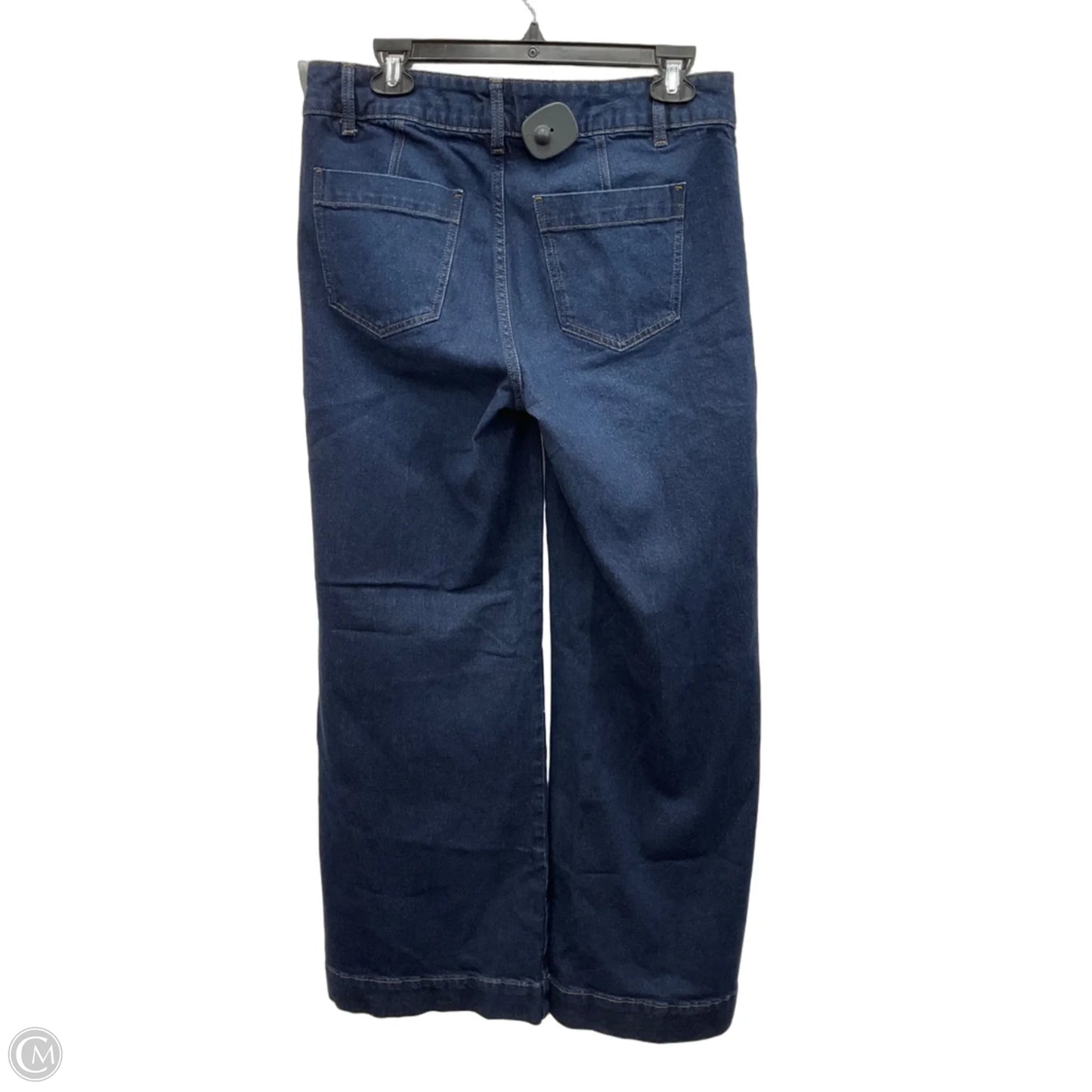 Jeans Wide Leg By Liz Claiborne In Blue Denim, Size: 4