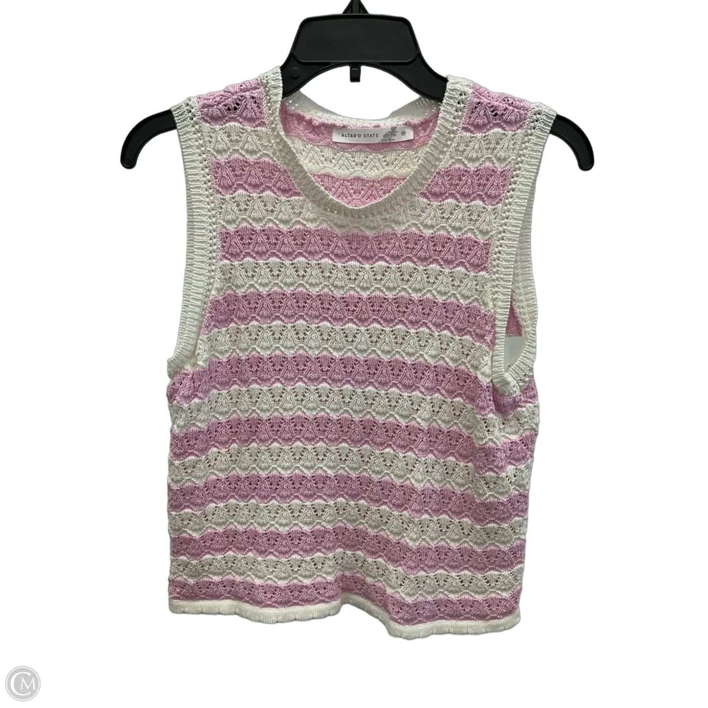 Top Sleeveless By Altard State In Striped Pattern, Size: M