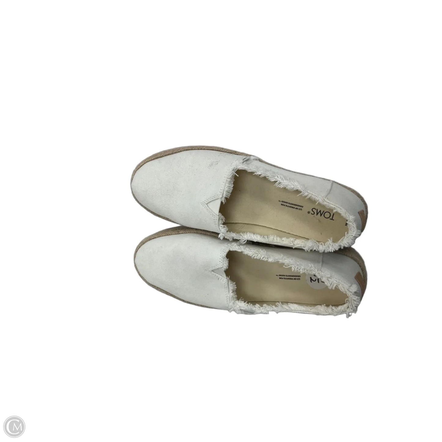 Shoes Flats By Toms In White, Size: 8.5