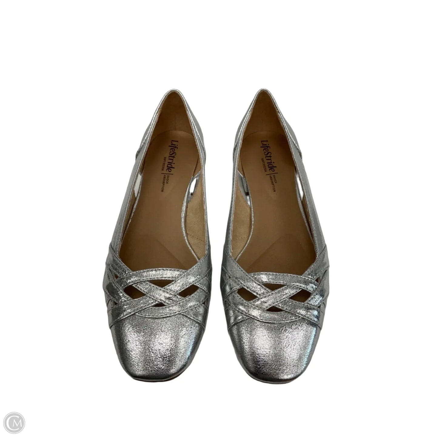 Shoes Flats By Life Stride In Silver, Size: 8