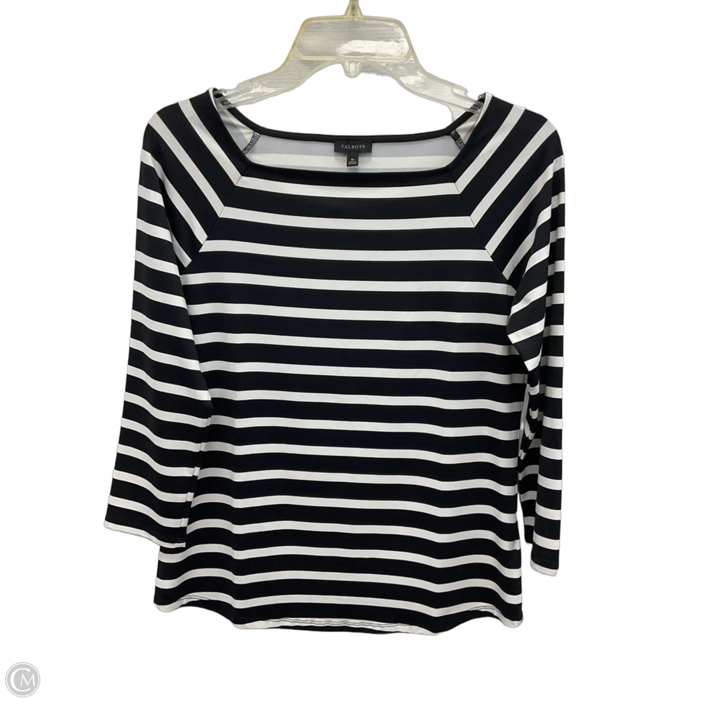 Top Long Sleeve By Talbots In Striped Pattern, Size: Xs