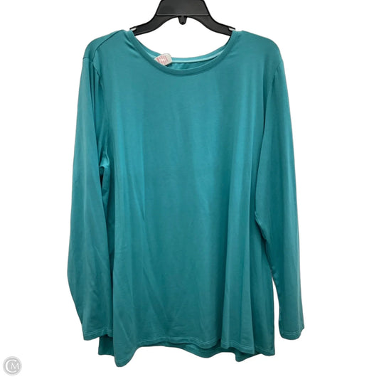 Top Long Sleeve Basic By Chicos In Blue, Size: Xxl