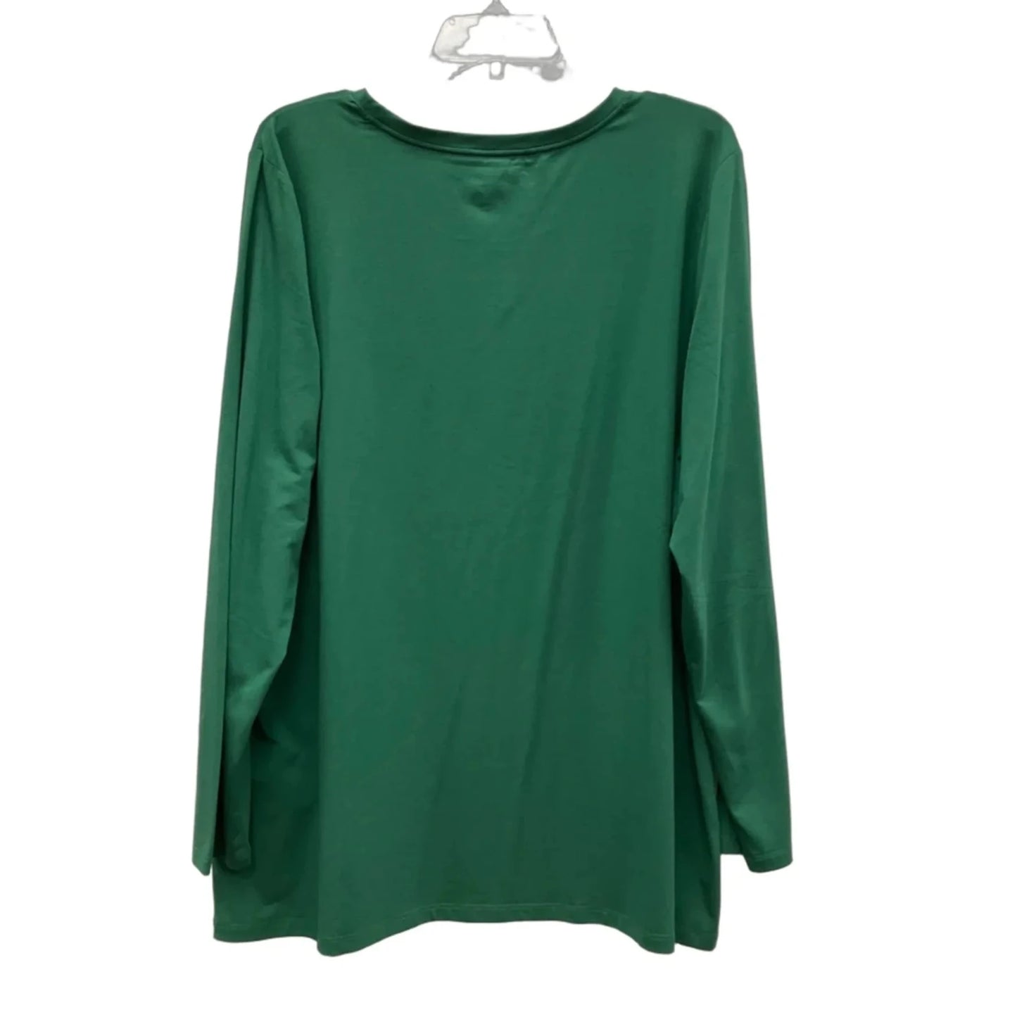 Top Long Sleeve Basic By Chicos In Green, Size: Xxl