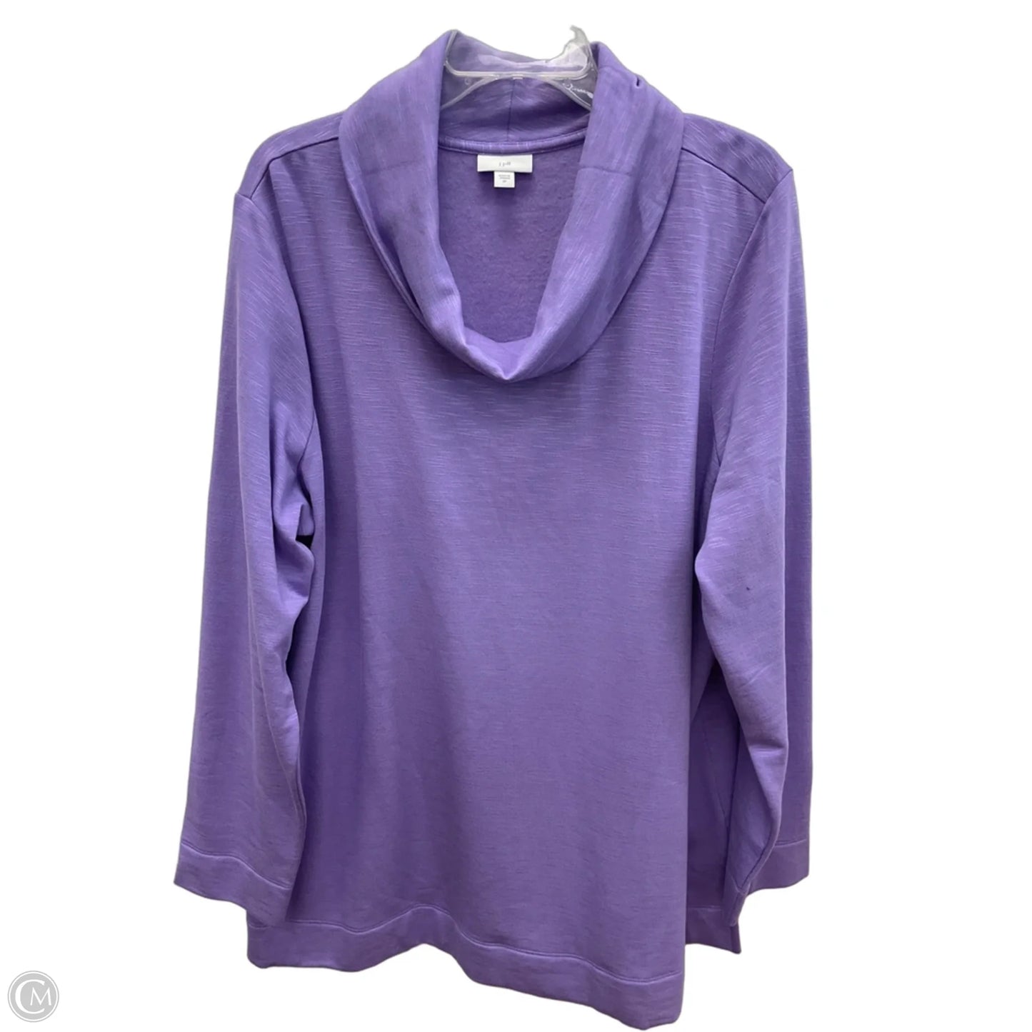 Top Long Sleeve By J. Jill In Purple, Size: 2x