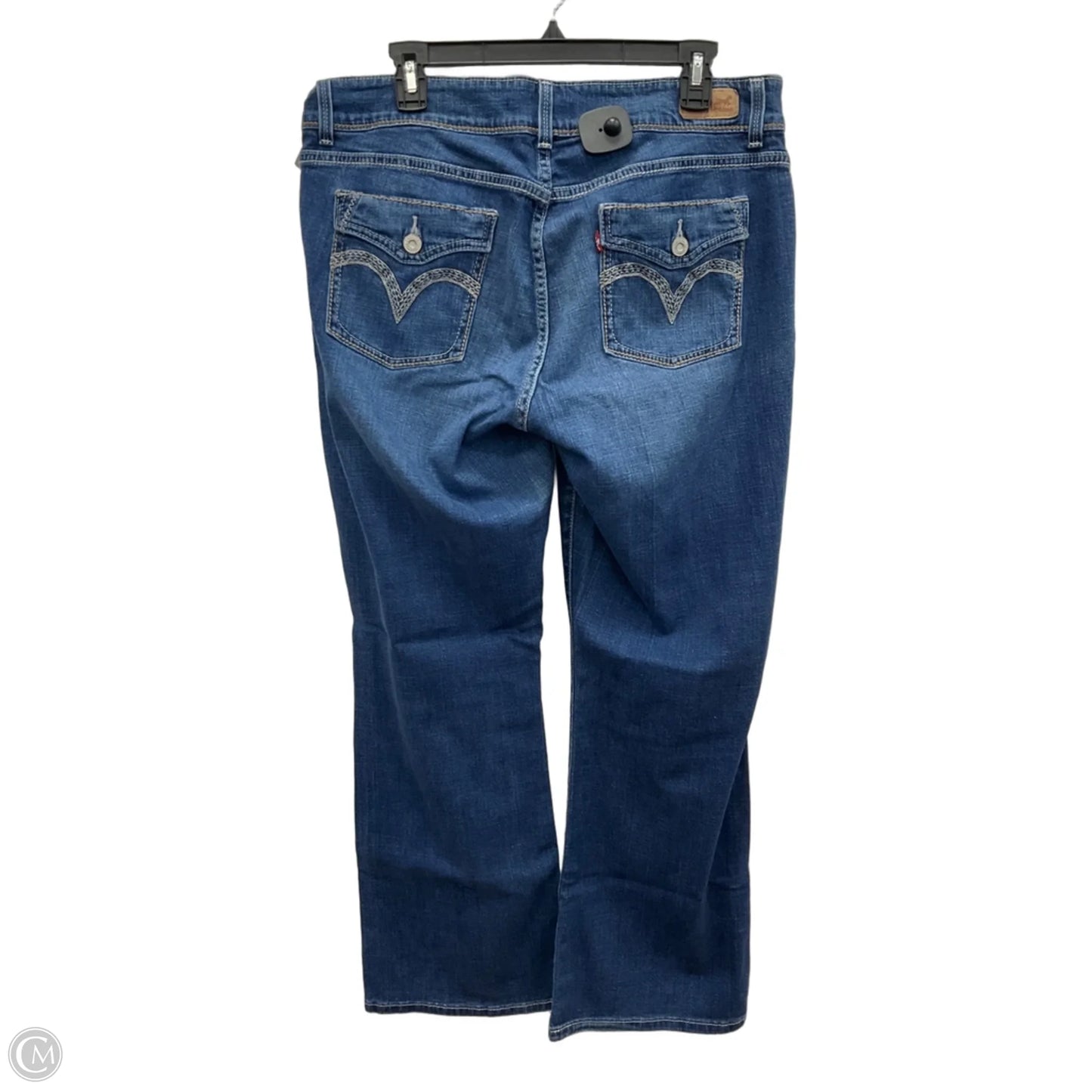 Jeans Boot Cut By Levis In Blue Denim, Size: 16