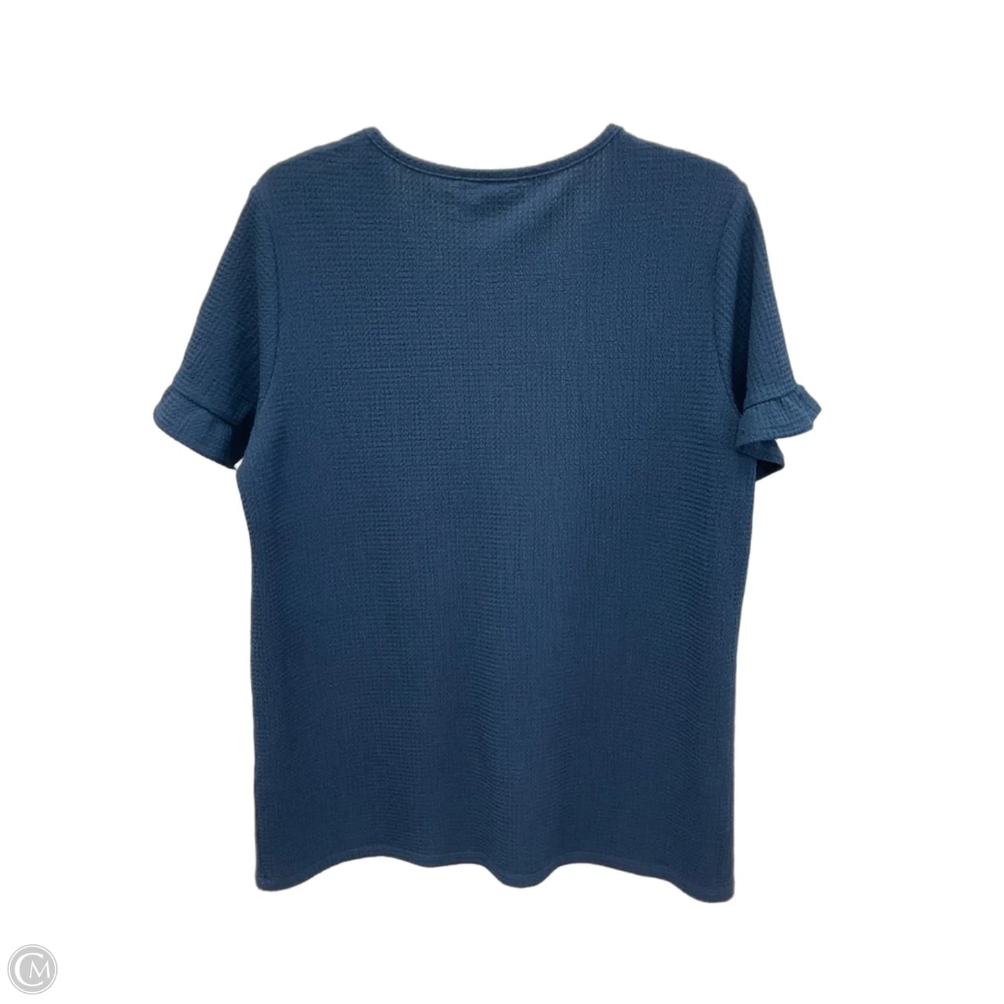 Top Short Sleeve By Simply Noelle In Navy, Size: M