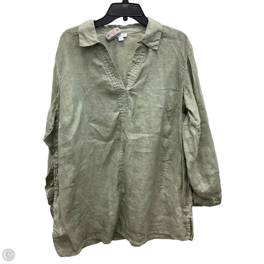 Tunic Long Sleeve By J. Jill In Green, Size: Xl