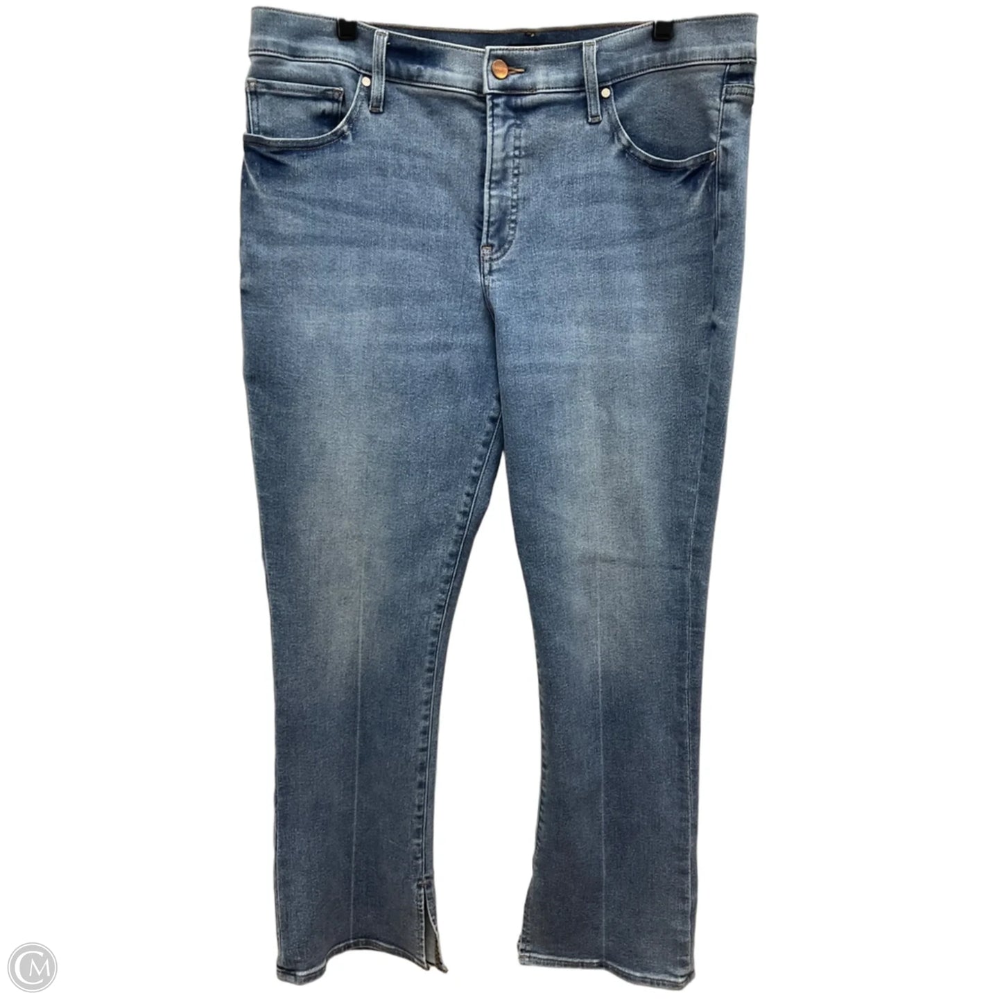 Jeans Boot Cut By Express In Blue Denim, Size: 16