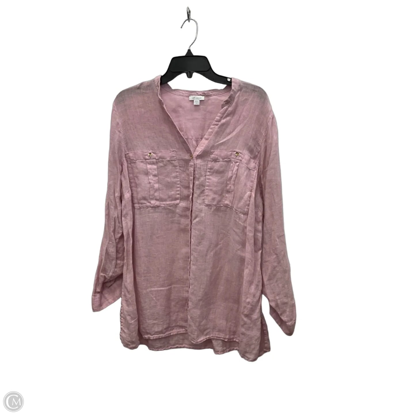 Tunic Long Sleeve By J. Jill In Pink, Size: L