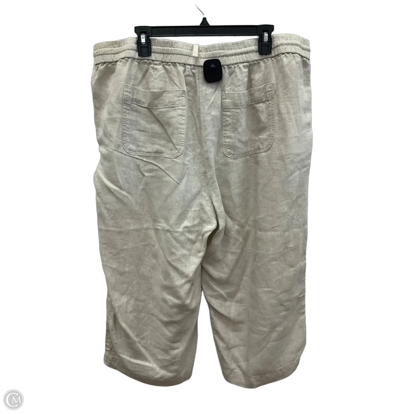 Pants Linen By Talbots In Beige, Size: 2x