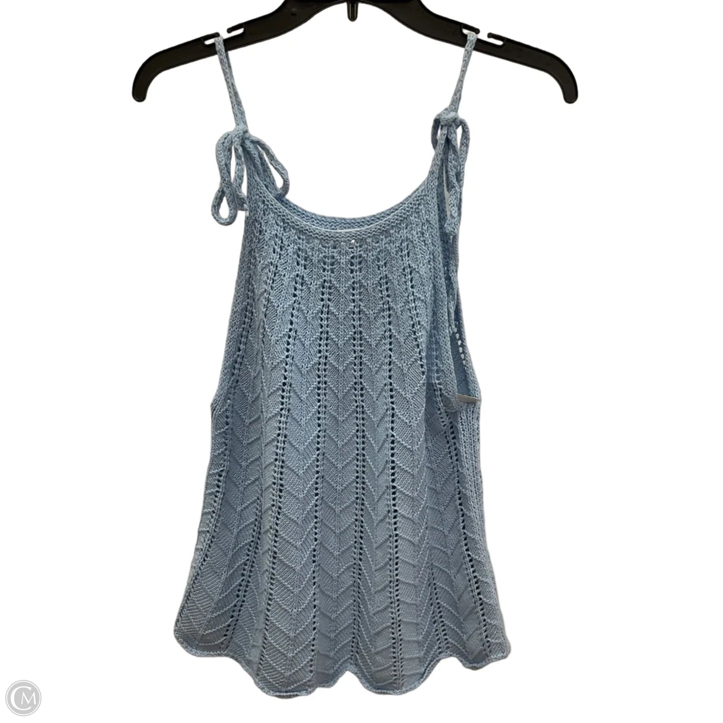 Top Sleeveless By Blu Pepper In Blue, Size: L