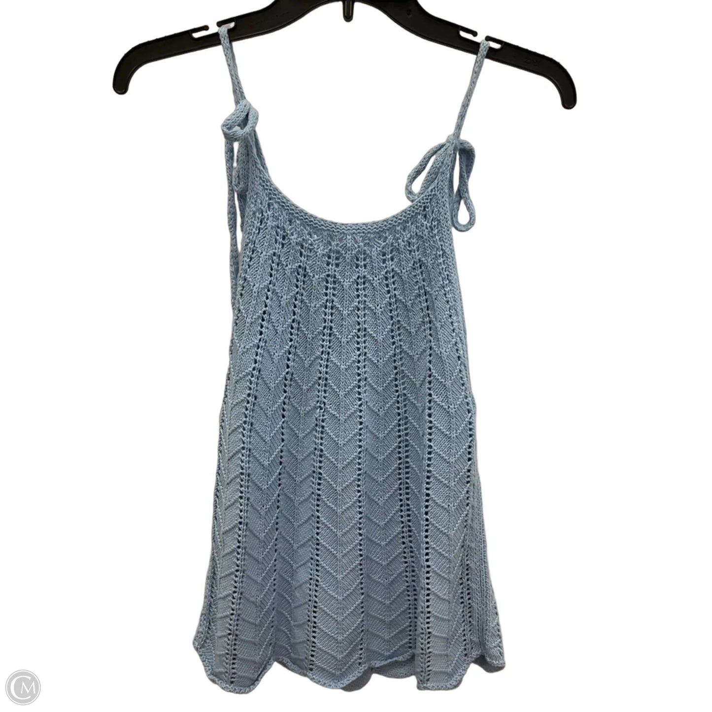 Top Sleeveless By Blu Pepper In Blue, Size: L