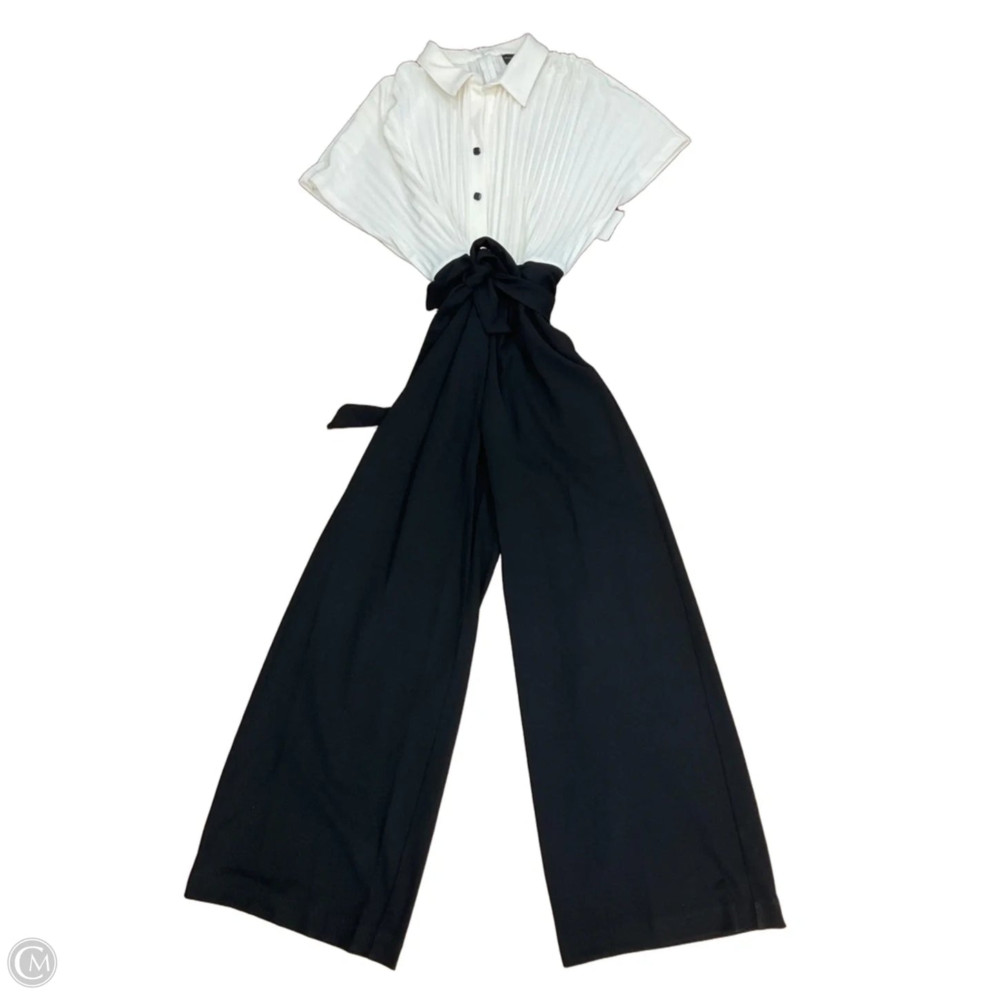 Jumpsuit By Clothes Mentor In Black & Cream, Size: Xl