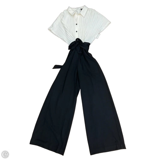 Jumpsuit By Clothes Mentor In Black & Cream, Size: Xl