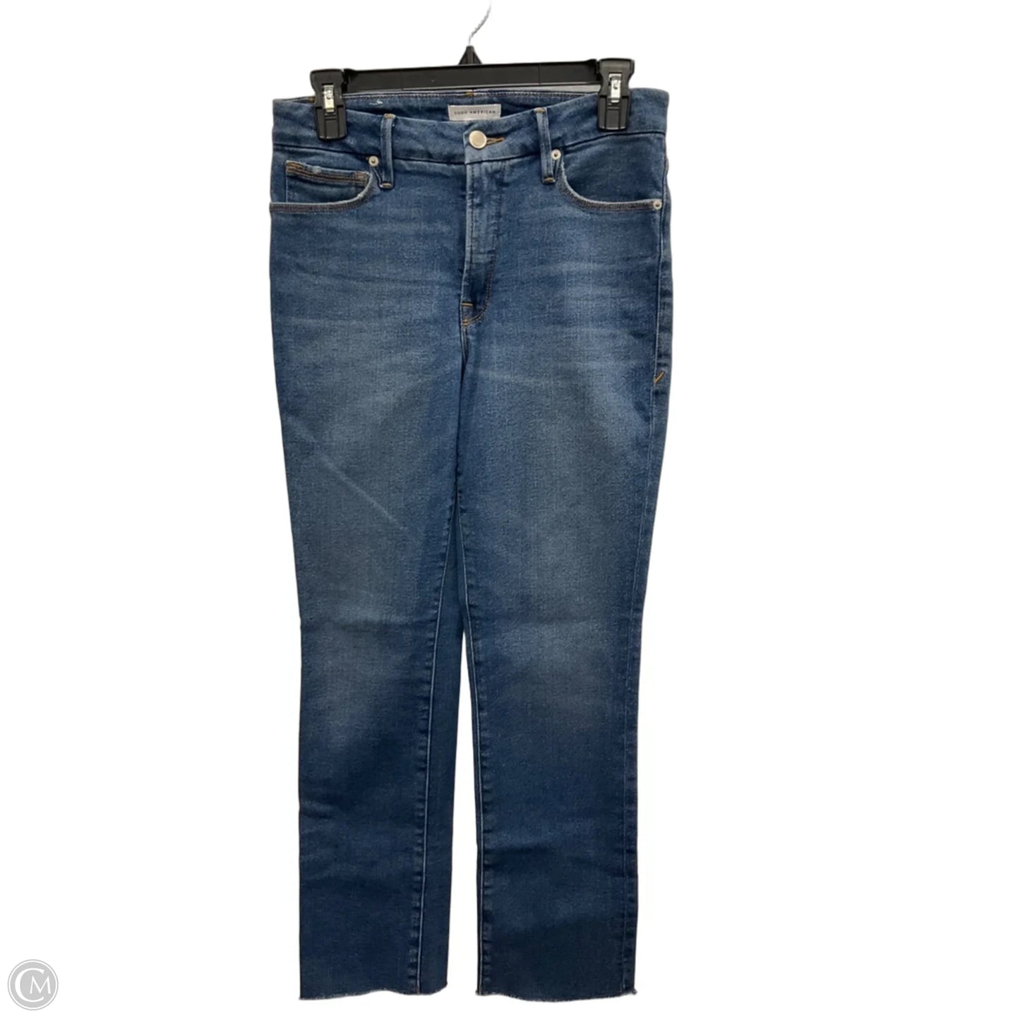 Jeans Straight By Good American In Blue Denim, Size: 2