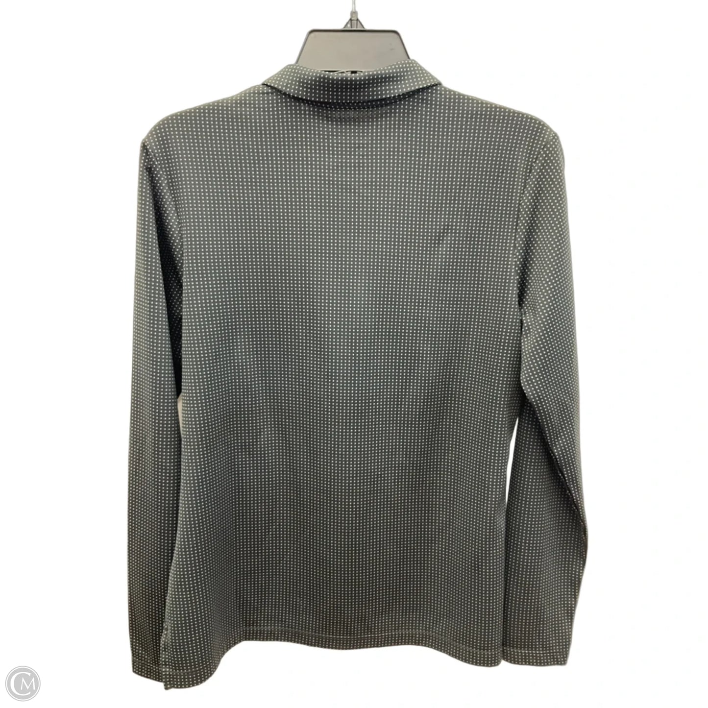 Athletic Top Long Sleeve Crewneck By Nike In Polkadot Pattern, Size: M