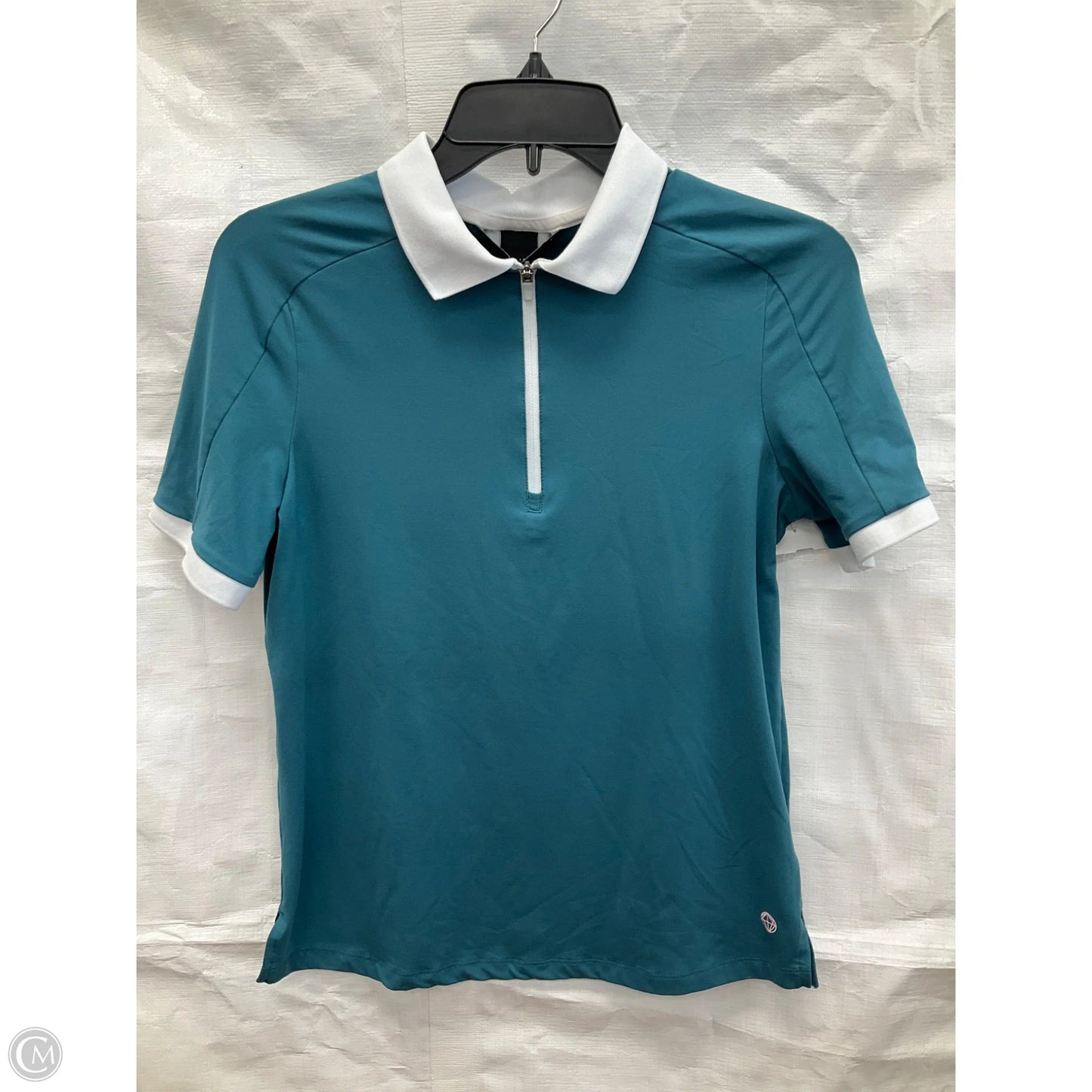 Athletic Top Short Sleeve By Mondetta In Green, Size: S