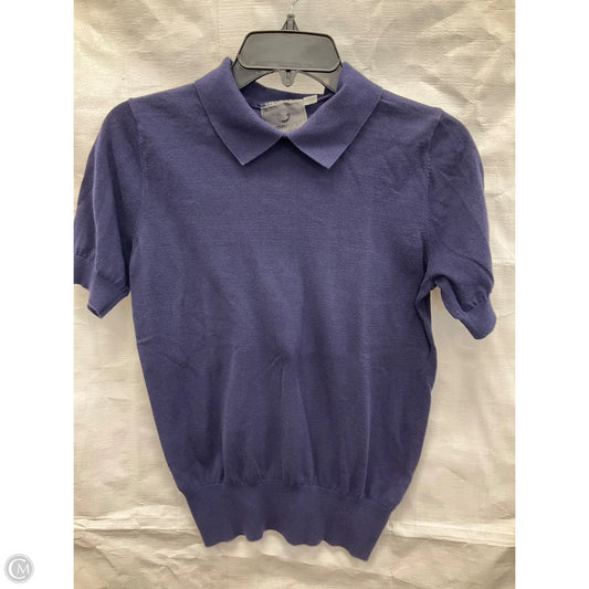 Athletic Top Short Sleeve By Cma In Navy, Size: M