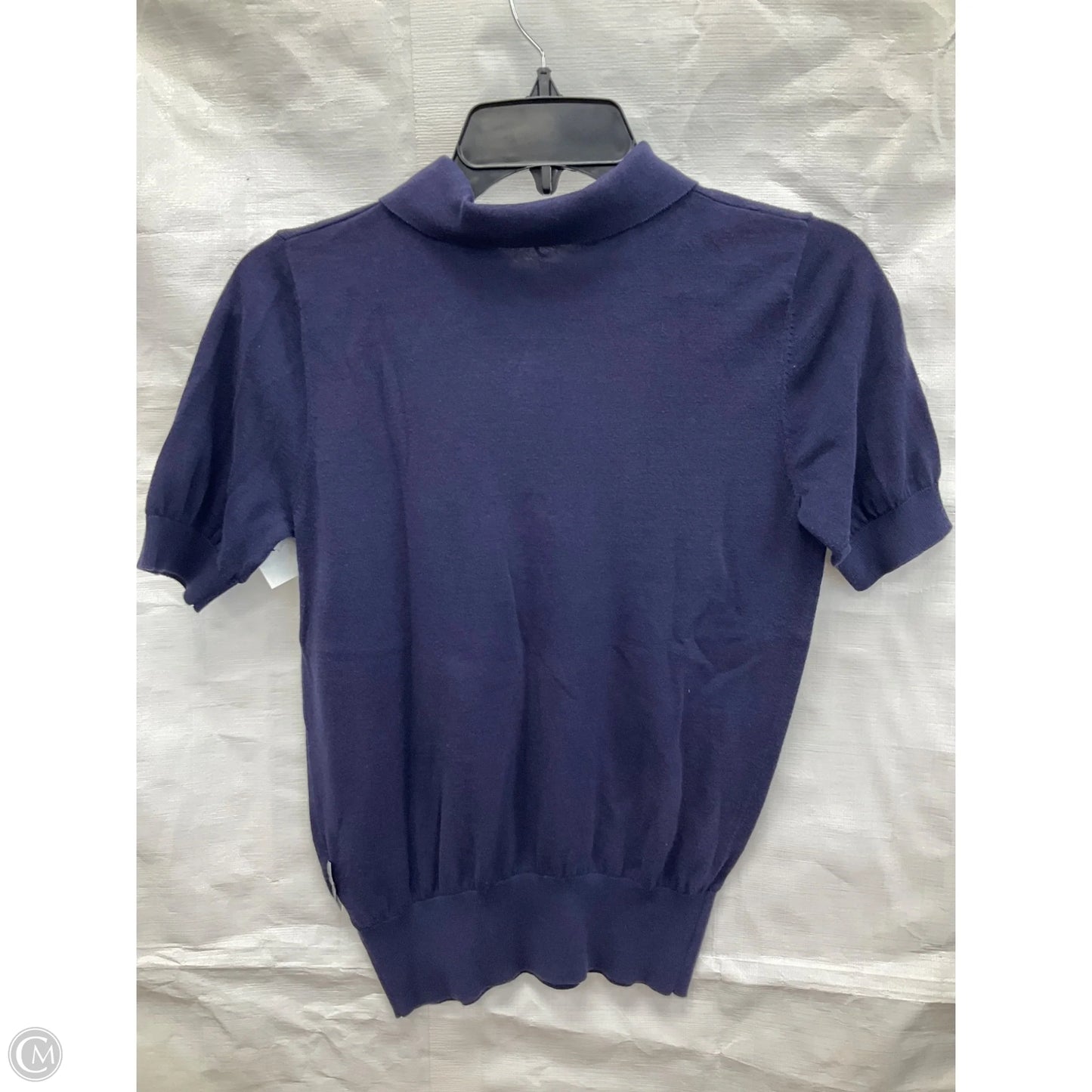 Athletic Top Short Sleeve By Cma In Navy, Size: M