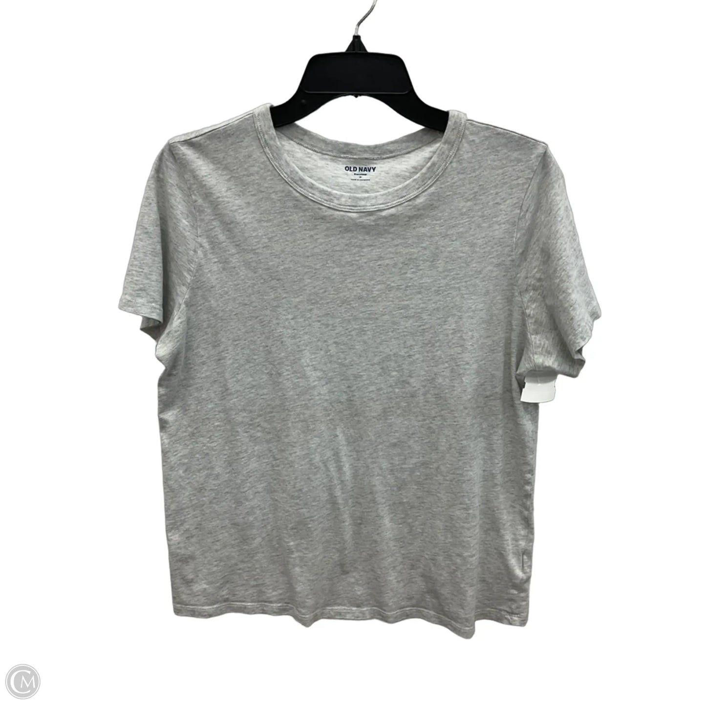 Top Short Sleeve By Old Navy In Grey, Size: M