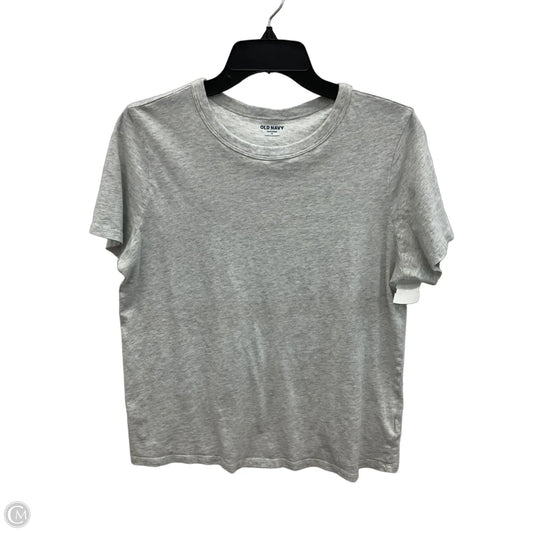 Top Short Sleeve By Old Navy In Grey, Size: M