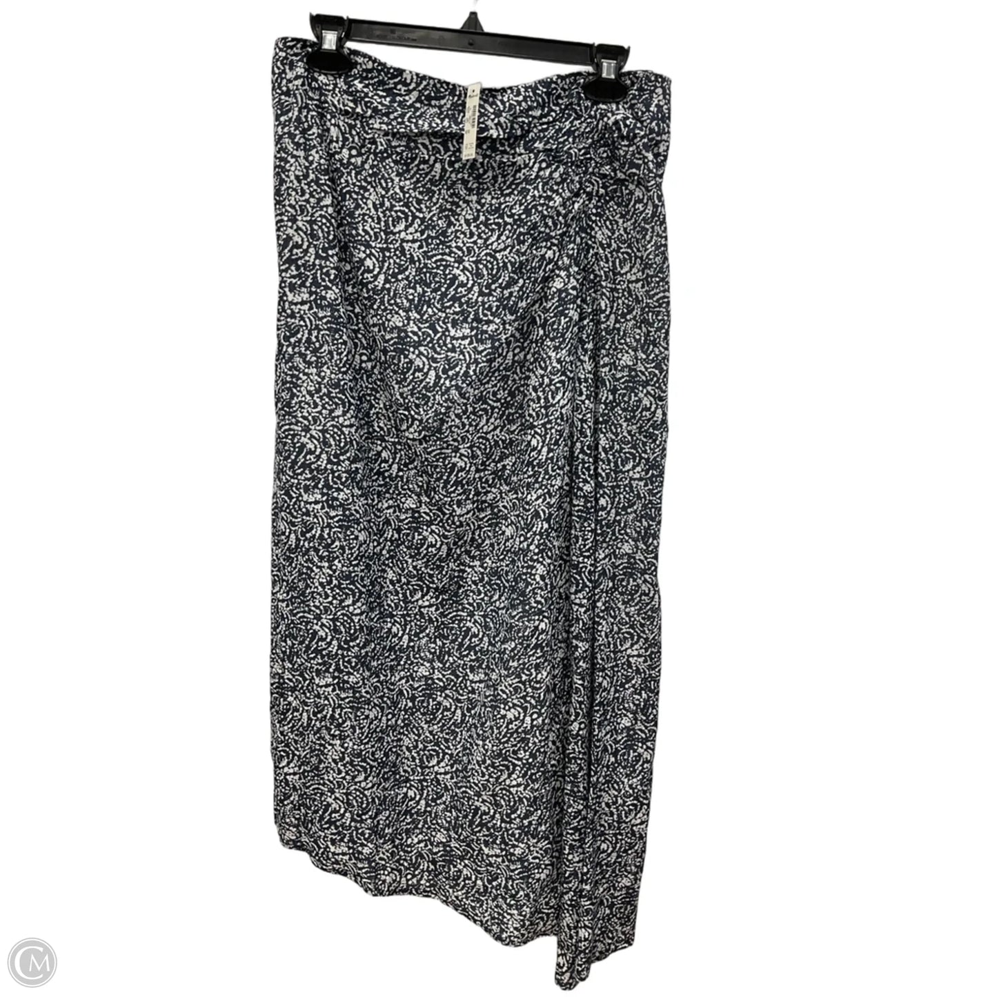 Skirt Maxi By Madewell In Blue & White, Size: 12