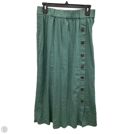 Skirt Maxi By Madewell In Green, Size: M