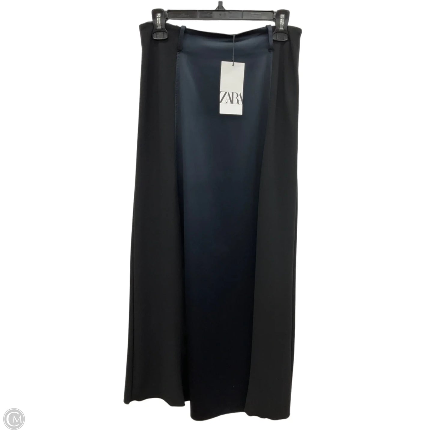 Skirt Maxi By Zara In Black & Blue, Size: L