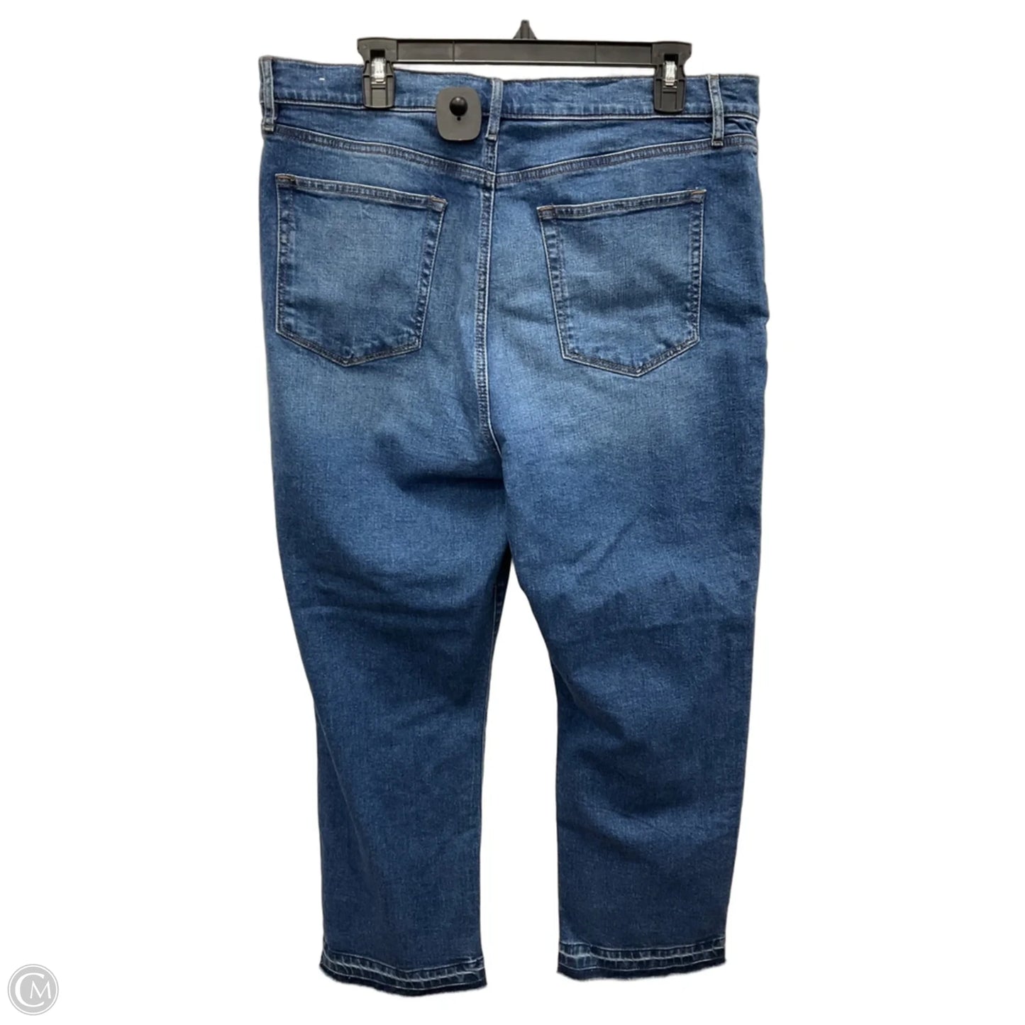 Jeans Straight By Loft In Blue Denim, Size: 16