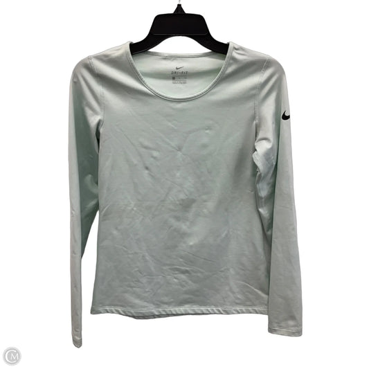 Athletic Top Long Sleeve Crewneck By Nike In Blue, Size: S