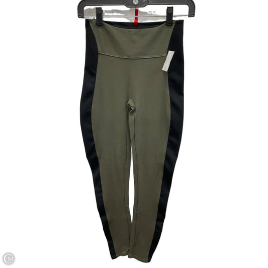 Athletic Leggings By Spanx In Green, Size: S