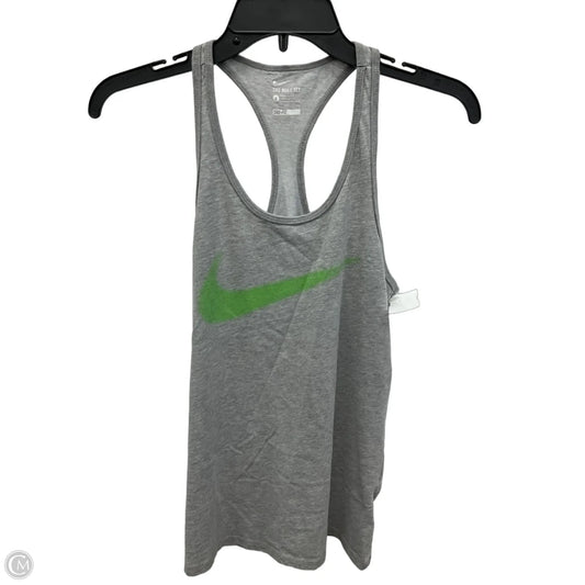 Athletic Tank Top By Nike In Grey, Size: S