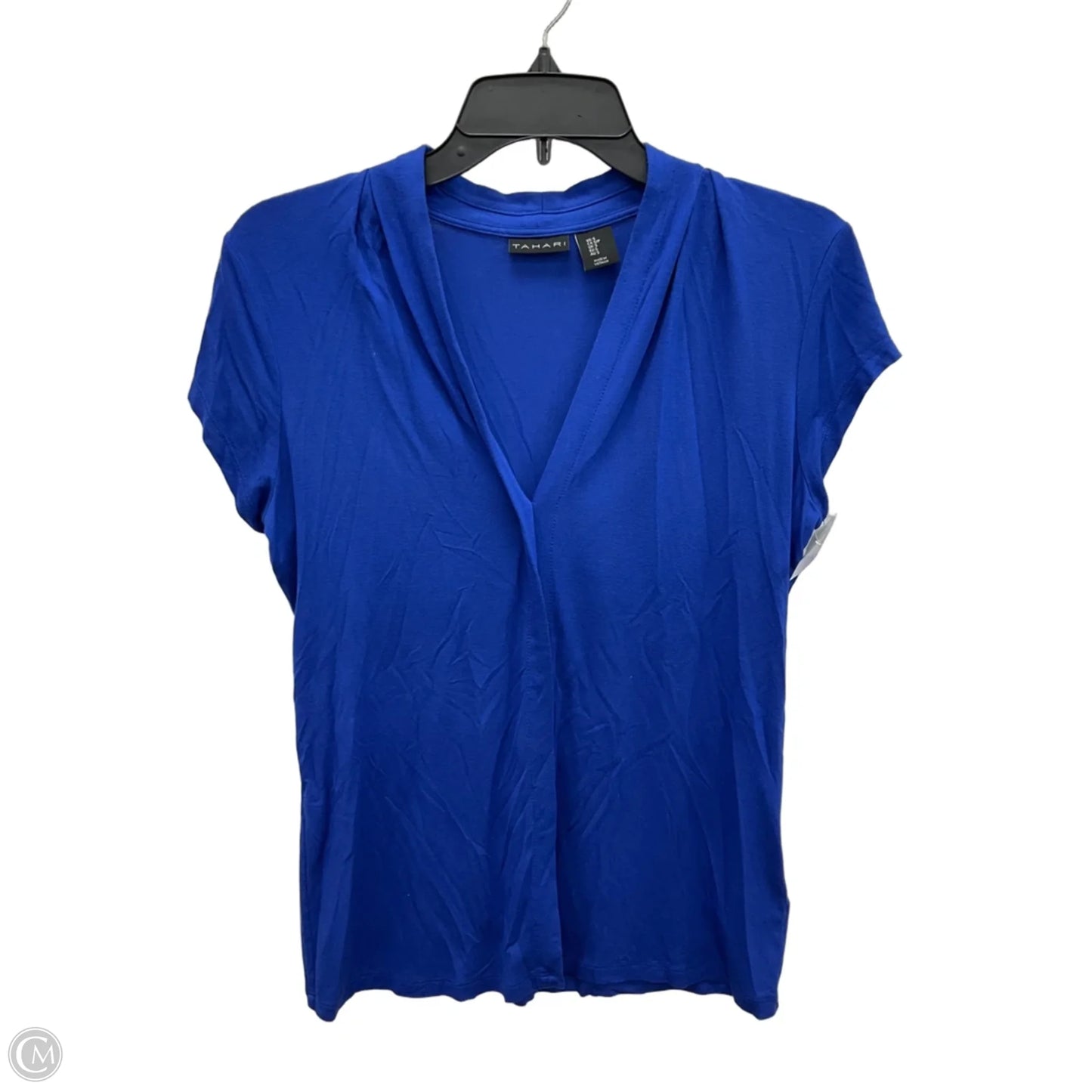 Top Short Sleeve By Tahari In Blue, Size: S