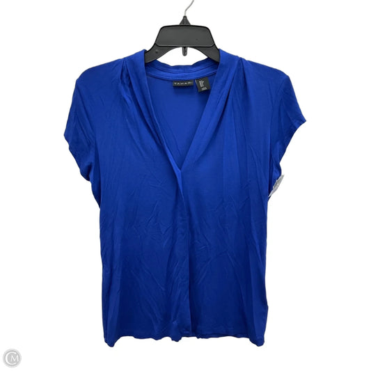 Top Short Sleeve By Tahari In Blue, Size: S