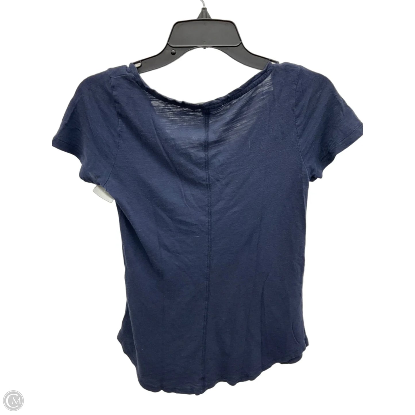 Top Short Sleeve By Banana Republic In Navy, Size: Xs