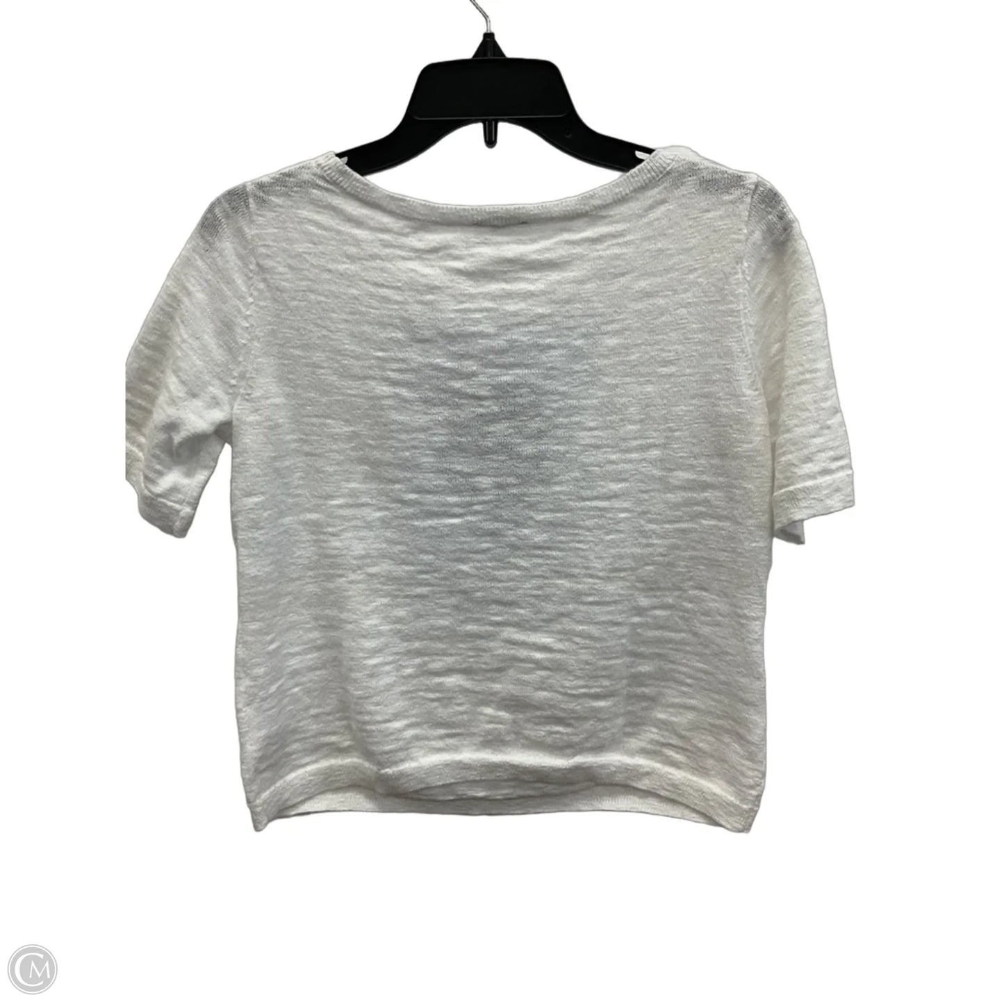 Top Short Sleeve By Talbots In White, Size: Sp