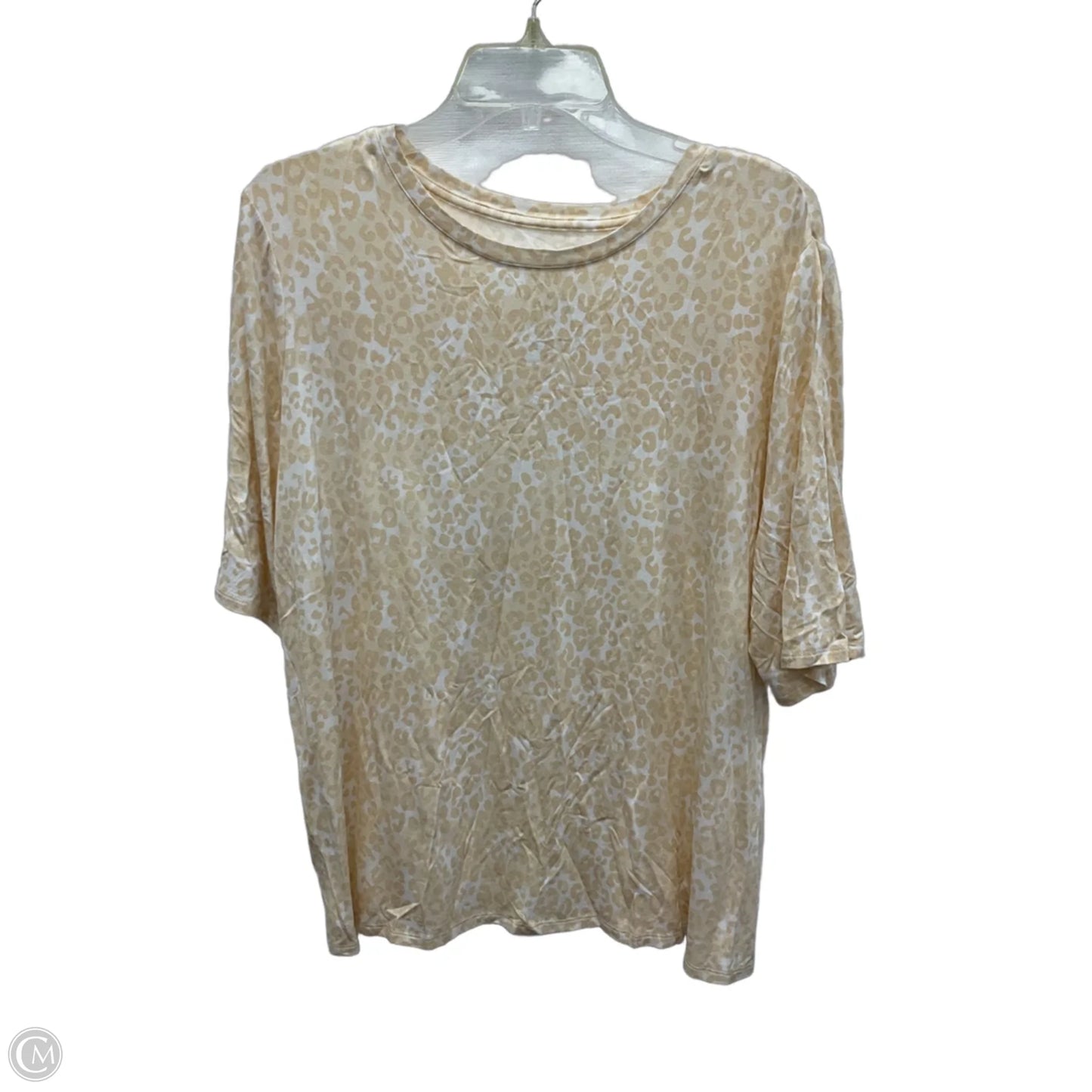 Top Short Sleeve By Nine West In Floral Print, Size: Xxl