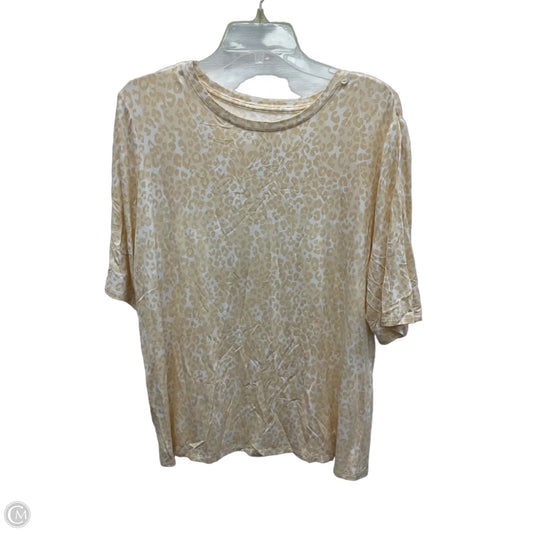 Top Short Sleeve By Nine West In Floral Print, Size: Xxl