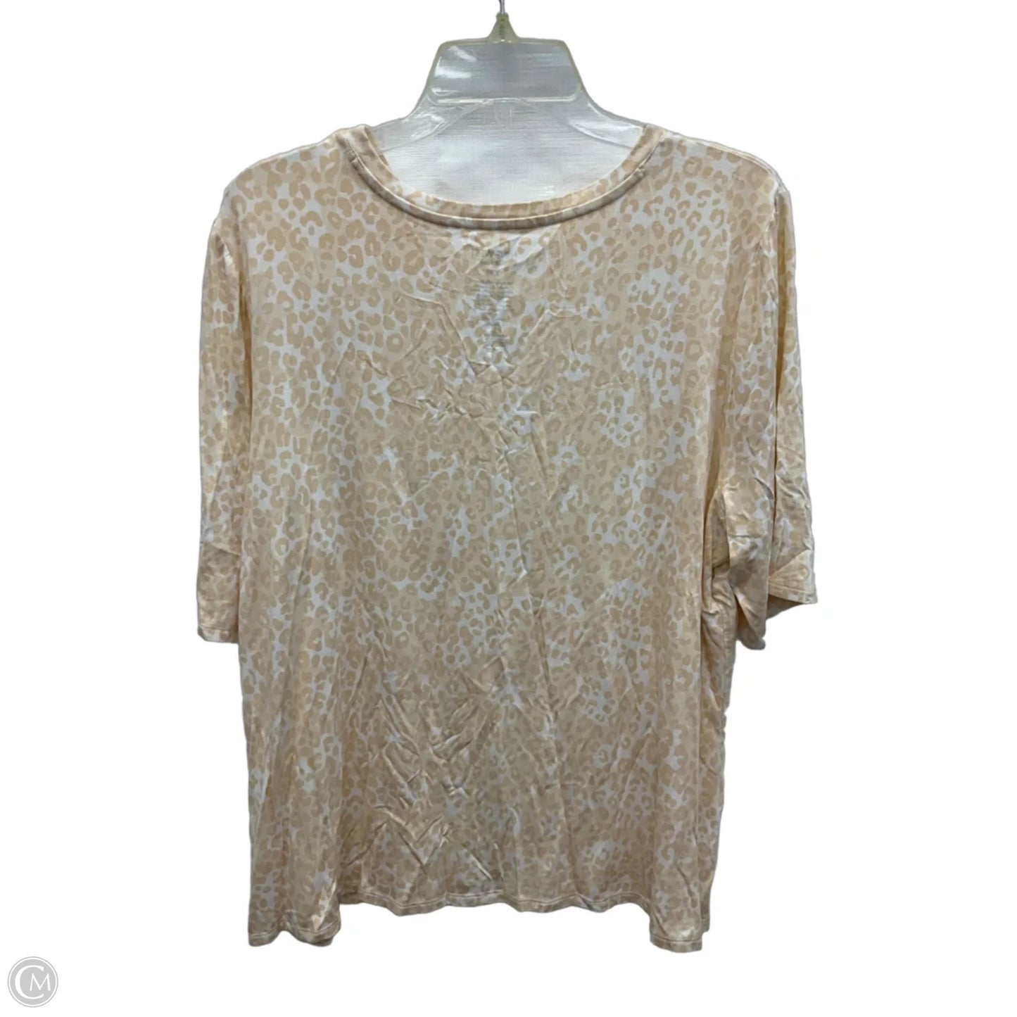 Top Short Sleeve By Nine West In Floral Print, Size: Xxl