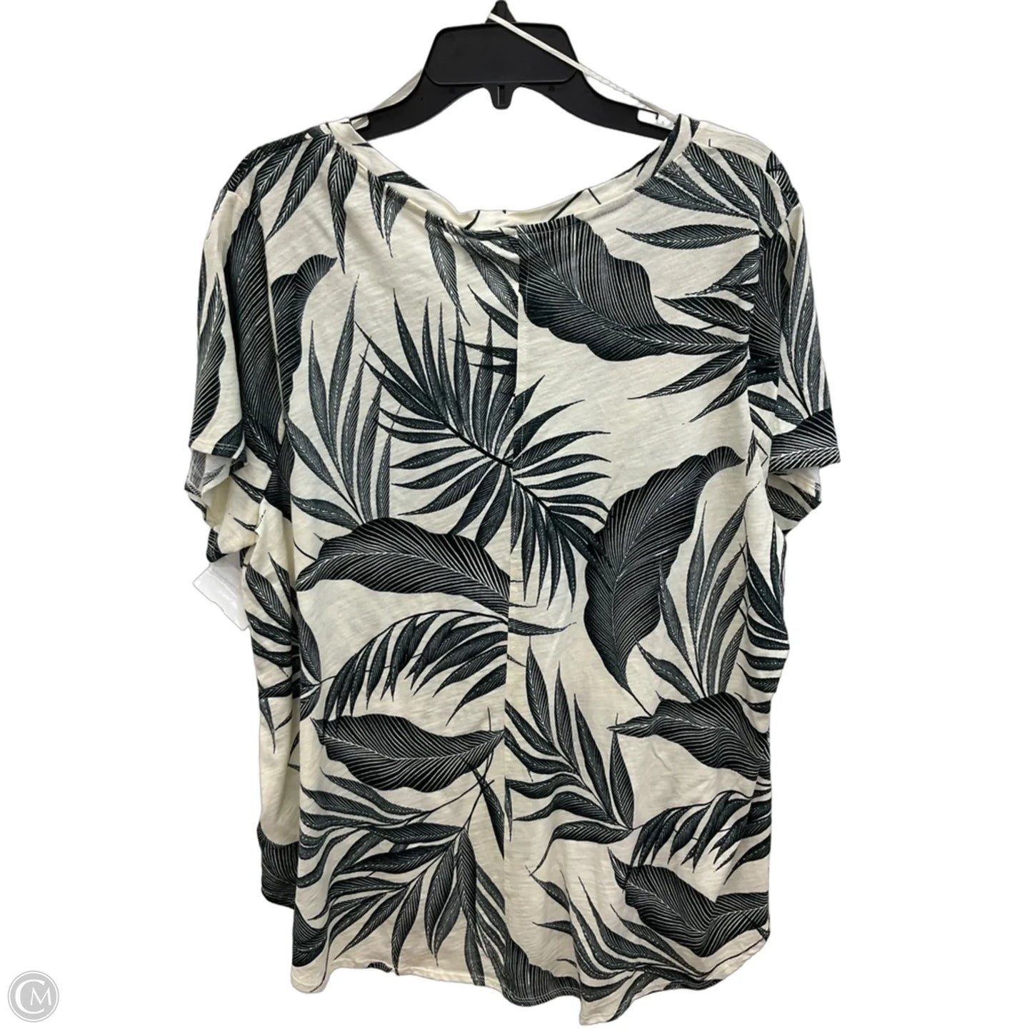 Top Short Sleeve By Tahari In Floral Print, Size: 2x