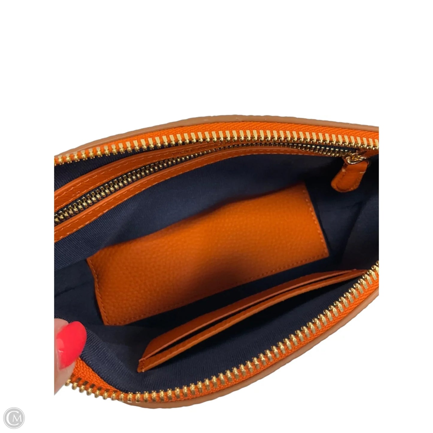 Makeup Bag Leather By Cma, Size: Small