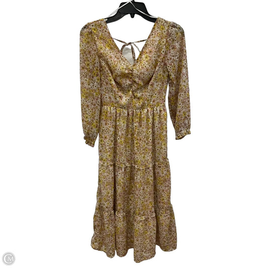 Dress Casual Maxi By Sincerely Jules In Floral Print, Size: Xs