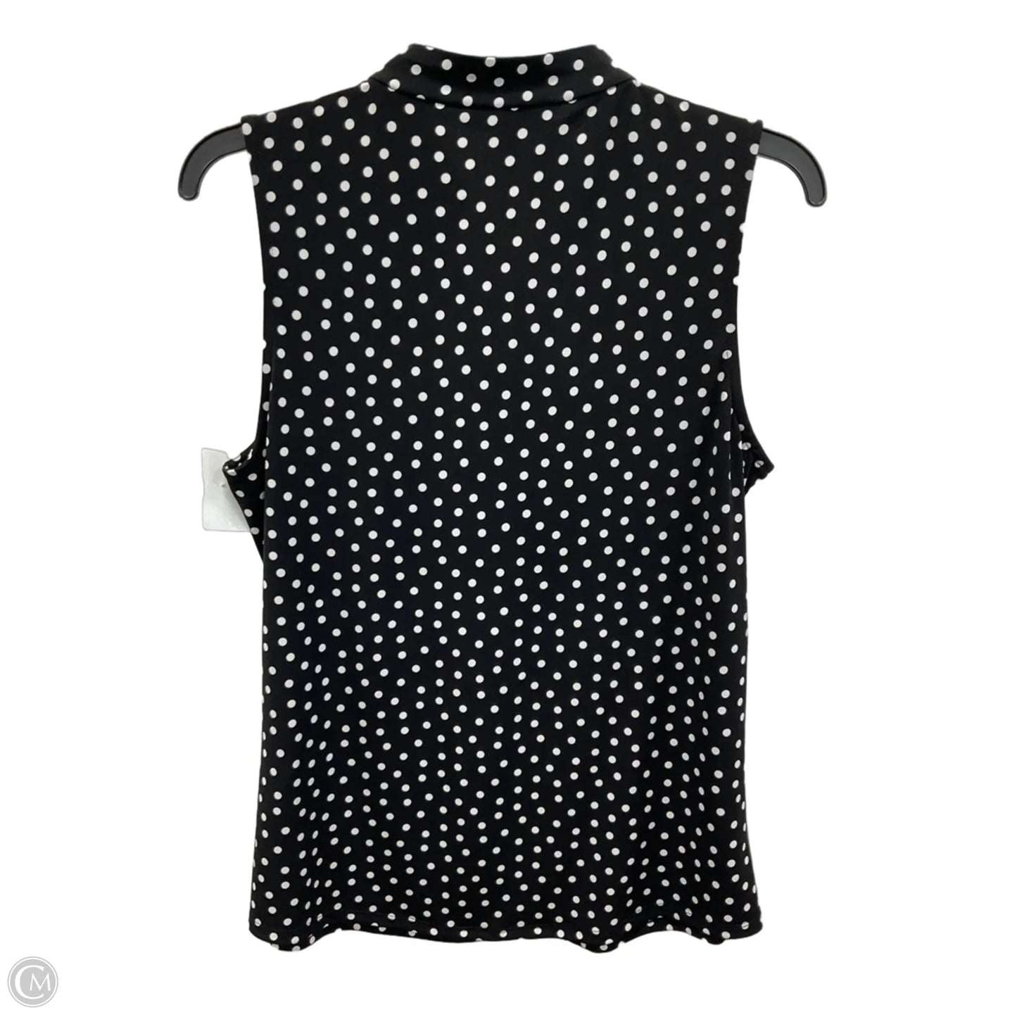 Top Sleeveless By White House Black Market In Polkadot Pattern, Size: M
