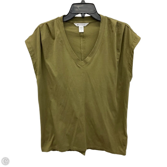 Athletic Top Short Sleeve By Athleta In Green, Size: Sp