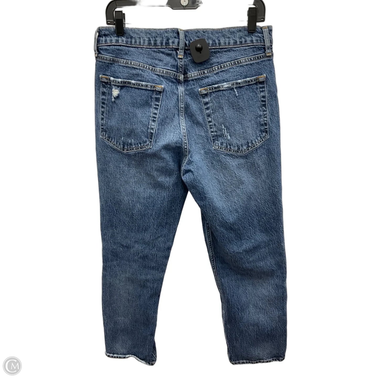 Jeans Straight By Gap In Blue Denim, Size: 12