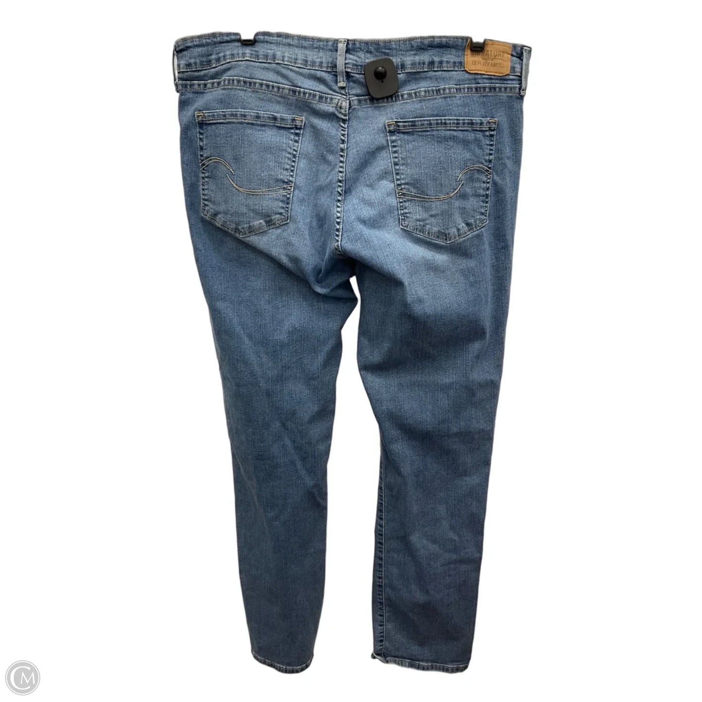 Jeans Straight By Levis In Blue Denim, Size: 18